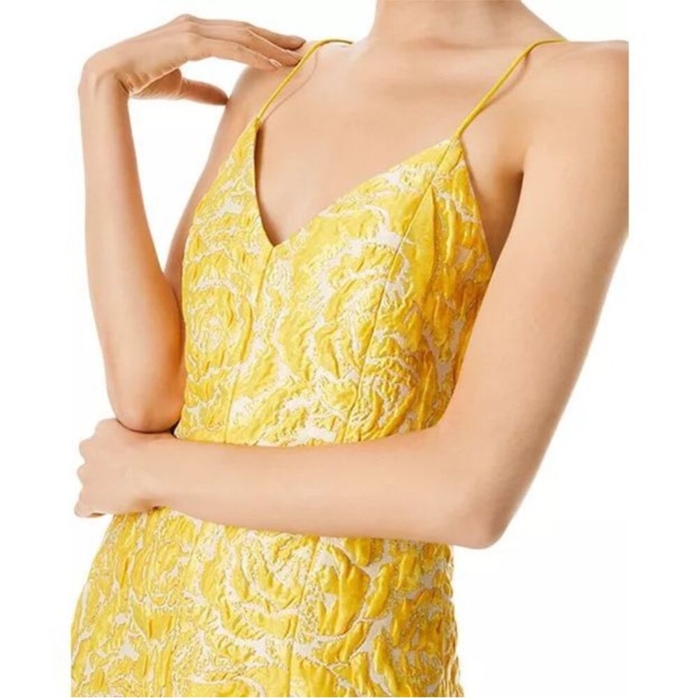 Alice + Olivia Yellow Floral Mini Dress NWT - Picture 3 of 9
